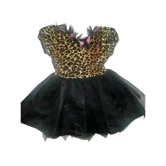 LEOPARD KITTY PRINCESS COSTUME XS 4 TCP CAT HALLOWEEN DRESS CHILDREN'S PLACE - Picture 1 of 8